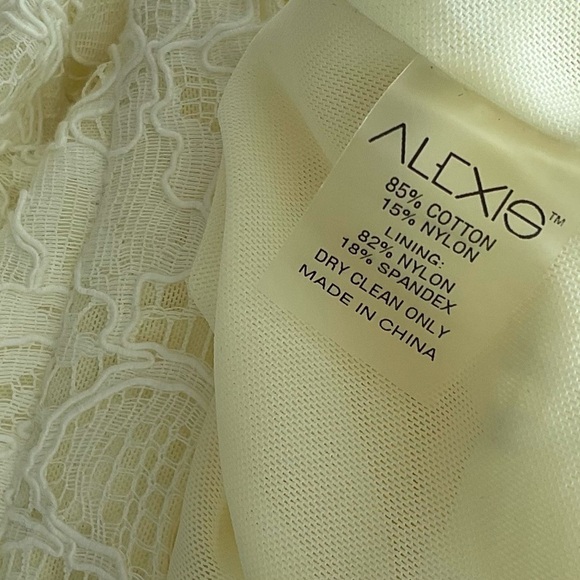 NWOT Alexis Ivory Lace Fringe Skirt Long Fairy Gypsy Boho Hi-Low Large $975💛 - Picture 6 of 8